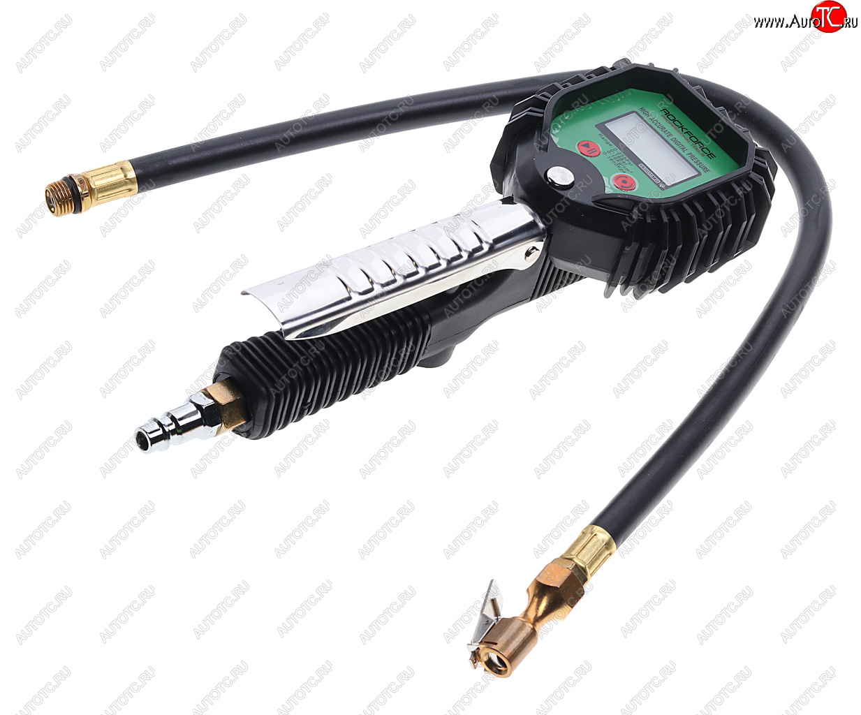 3 989 р. Пистолет для подкачки шин с цифровым манометром 18Bar ROCKFORCE ROCKFORCE rf-23706  с доставкой в г. Керчь