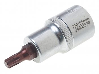 Бита-головка 12 TORX T30х55мм Premium ROCKFORCE ROCKFORCE rf-34605530pr