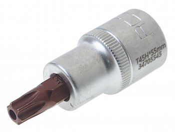 166 р. Бита-головка 1/2 TORX T45х55мм с отверстием Premium ROCKFORCE ROCKFORCE rf-34705545pr ROCKFORCE rf-34705545pr  с доставкой в г. Керчь. Увеличить фотографию 1