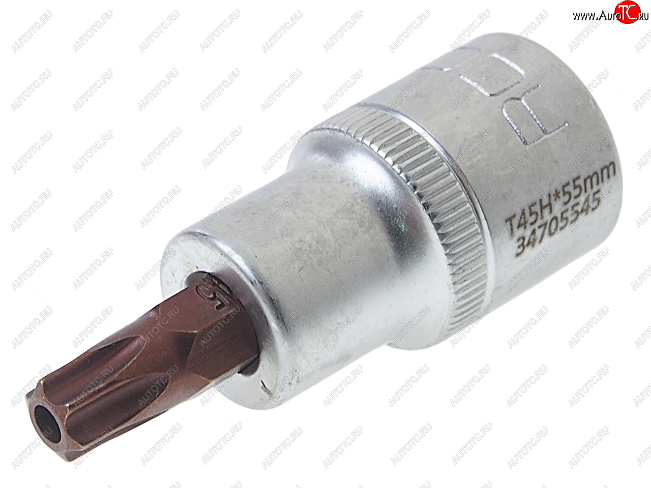 166 р. Бита-головка 1/2 TORX T45х55мм с отверстием Premium ROCKFORCE ROCKFORCE rf-34705545pr ROCKFORCE rf-34705545pr  с доставкой в г. Керчь