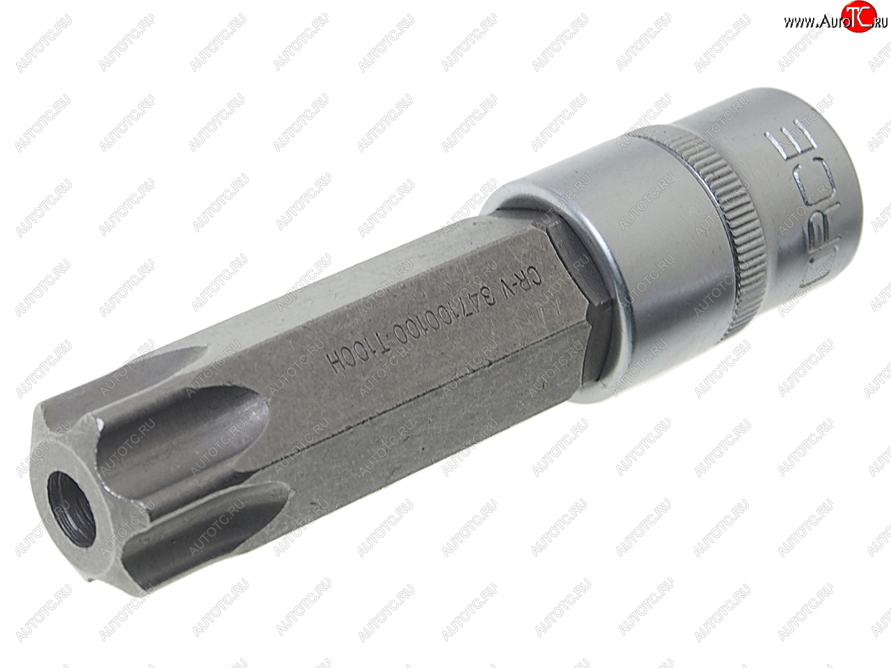569 р. Бита-головка 12 TORX T100х100мм с отверстием ROCKFORCE ROCKFORCE rf-347100100  с доставкой в г. Керчь