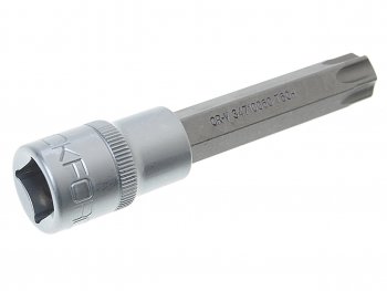 255 р. Бита-головка 12 TORX T60х100мм с отверстием ROCKFORCE ROCKFORCE rf-34710060  с доставкой в г. Керчь. Увеличить фотографию 2