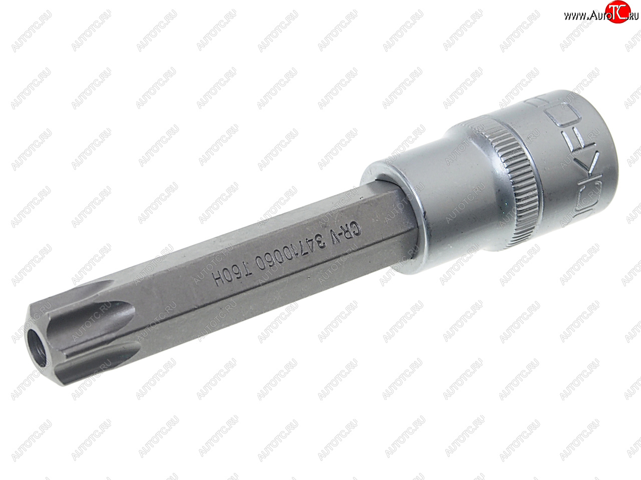 255 р. Бита-головка 12 TORX T60х100мм с отверстием ROCKFORCE ROCKFORCE rf-34710060  с доставкой в г. Керчь