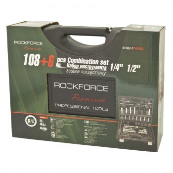 10 449 р. Набор головок торцевых и бит 14,12 108 предметов+6 предметов ROCKFORCE ROCKFORCE rf-41082-7-premium  с доставкой в г. Керчь. Увеличить фотографию 3