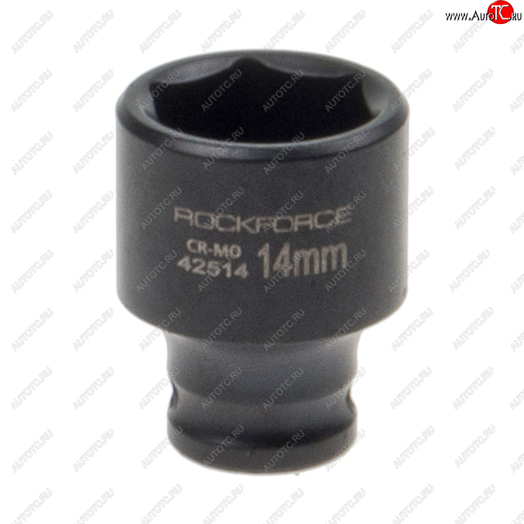 129 р. Головка торцевая 14 14мм ударная L=35мм ROCKFORCE ROCKFORCE rf-42514  с доставкой в г. Керчь
