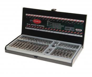 1 869 р. Набор бит 12 38 TORX T20-55 HEX H4-12мм SPLINE M5-12 2 держателя 40 предметов в кейсе ROCKFORCE ROCKFORCE rf-4401c  с доставкой в г. Керчь. Увеличить фотографию 1