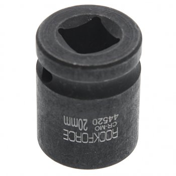 218 р. Головка торцевая 12 20мм ударная L=40мм ROCKFORCE ROCKFORCE rf-44520  с доставкой в г. Керчь. Увеличить фотографию 2