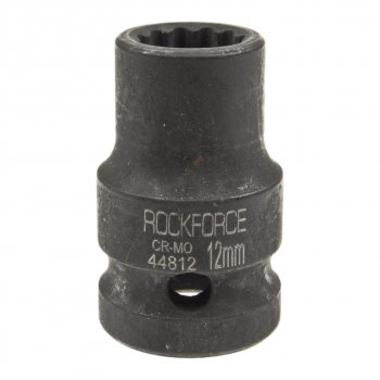 152 р. Головка торцевая 12 12мм 12-ти гранная ударная L=39мм ROCKFORCE ROCKFORCE rf-44812  с доставкой в г. Керчь. Увеличить фотографию 1