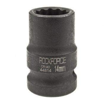 158 р. Головка торцевая 12 14мм 12-ти гранная ударная L=39мм ROCKFORCE ROCKFORCE rf-44814  с доставкой в г. Керчь. Увеличить фотографию 1