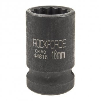 171 р. Головка торцевая 12 16мм 12-ти гранная ударная L=58мм ROCKFORCE ROCKFORCE rf-44816  с доставкой в г. Керчь. Увеличить фотографию 1