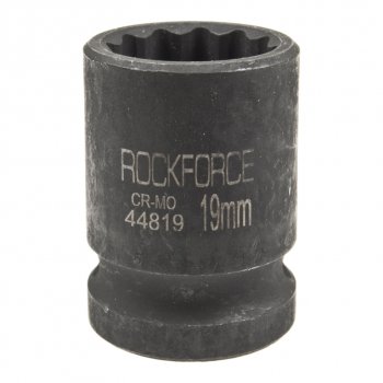 220 р. Головка торцевая 12 19мм 12-ти гранная ударная L=58мм ROCKFORCE ROCKFORCE rf-44819  с доставкой в г. Керчь. Увеличить фотографию 1