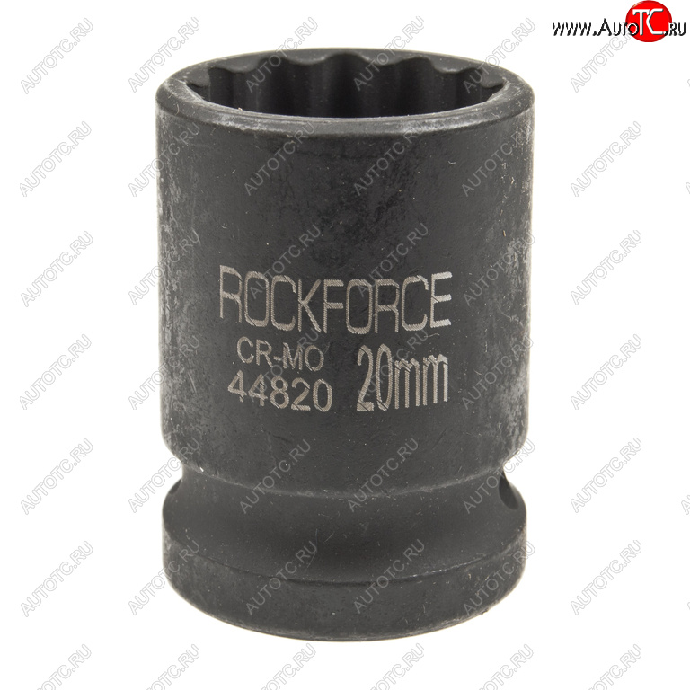 195 р. Головка торцевая 12 20мм 12-ти гранная ударная L=58мм ROCKFORCE ROCKFORCE rf-44820  с доставкой в г. Керчь