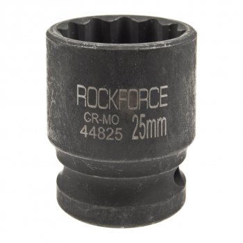 379 р. Головка торцевая 12 25мм 12-ти гранная ударная L=43мм ROCKFORCE ROCKFORCE rf-44825  с доставкой в г. Керчь. Увеличить фотографию 1