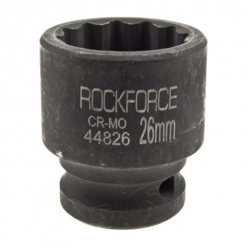 359 р. Головка торцевая 12 26мм 12-ти гранная ударная L=43мм ROCKFORCE ROCKFORCE rf-44826  с доставкой в г. Керчь. Увеличить фотографию 1
