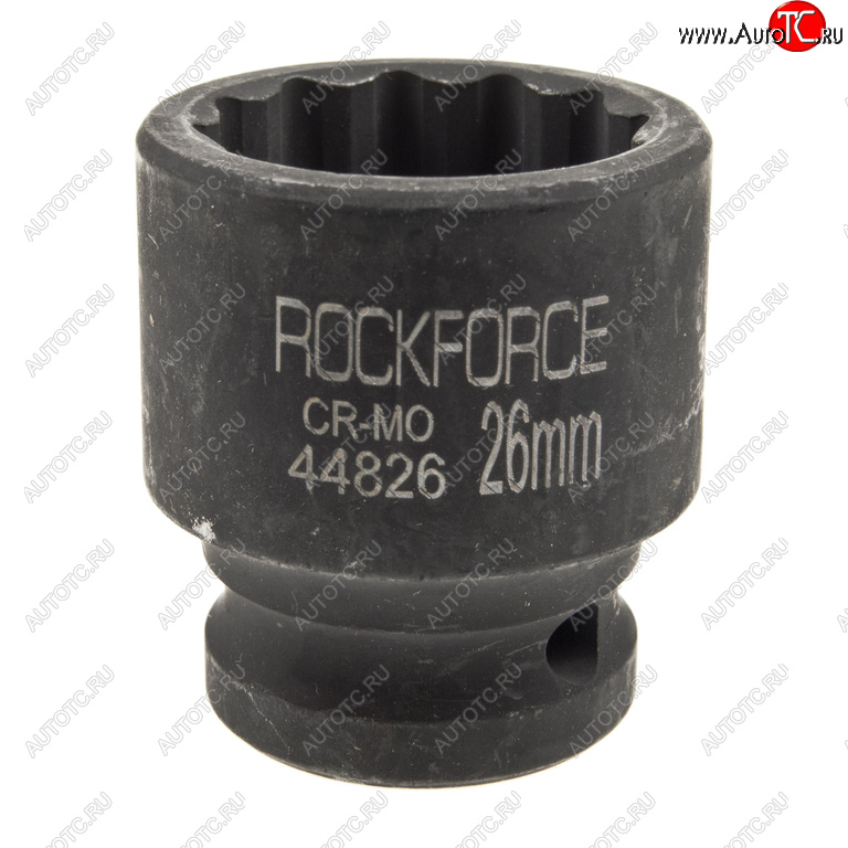 359 р. Головка торцевая 12 26мм 12-ти гранная ударная L=43мм ROCKFORCE ROCKFORCE rf-44826  с доставкой в г. Керчь