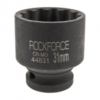 359 р. Головка торцевая 1/2 31мм 12-ти гранная ударная L=44мм ROCKFORCE ROCKFORCE rf-44831 ROCKFORCE rf-44831  с доставкой в г. Керчь. Увеличить фотографию 1