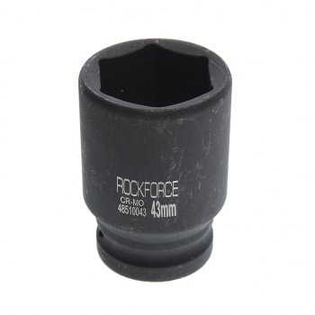 999 р. Головка торцевая 1 43мм ударная удлиненная L=90мм ROCKFORCE ROCKFORCE rf-48510043  с доставкой в г. Керчь. Увеличить фотографию 1