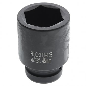 1 179 р. Головка торцевая 1 45мм ударная удлиненная L=90мм ROCKFORCE ROCKFORCE rf-48510045  с доставкой в г. Керчь. Увеличить фотографию 1