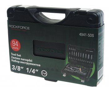 5 199 р. Набор головок торцевых и бит 14,38 94 предмета ROCKFORCE ROCKFORCE rf-4941-5ds  с доставкой в г. Керчь. Увеличить фотографию 3