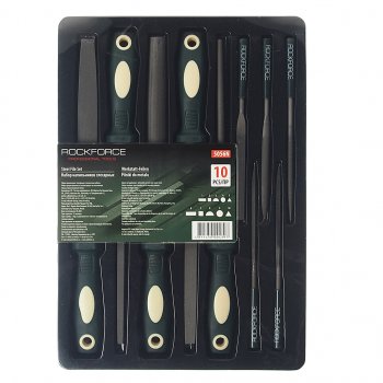 2 499 р. Набор напильников разнопрофильных 10 предметов ROCKFORCE ROCKFORCE rf-5056n  с доставкой в г. Керчь. Увеличить фотографию 1