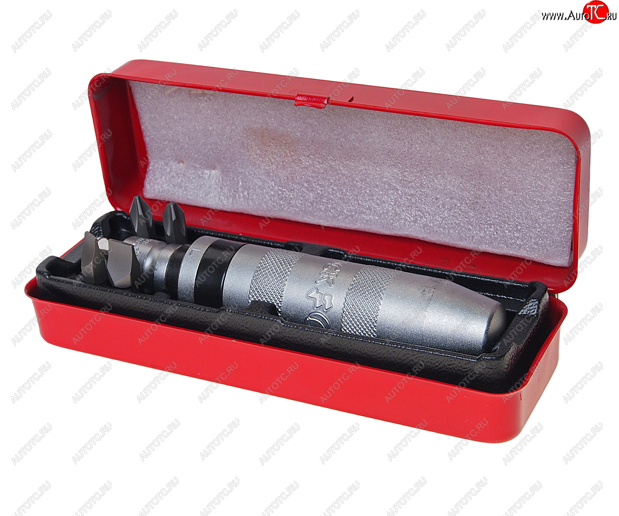 1 859 р. Отвертка ударная с набором бит 6 предметов ROCKFORCE ROCKFORCE rf-5064  с доставкой в г. Керчь