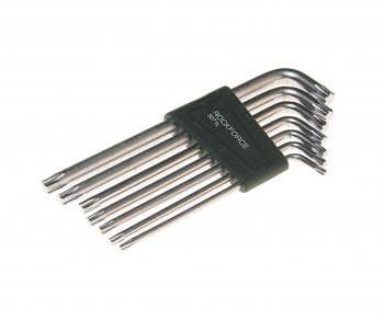 499 р. Набор ключей TORX T10-Т40 Г-образных удлиненных 7 предметов с держателем ROCKFORCE ROCKFORCE rf-5071l  с доставкой в г. Керчь. Увеличить фотографию 1