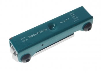 749 р. Набор ключей шестигранных 2.5-10мм складной 7 предметов ROCKFORCE ROCKFORCE rf-5072f  с доставкой в г. Керчь. Увеличить фотографию 2