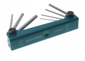 549 р. Набор ключей шестигранных 1.5-6мм складной 7 предметов ROCKFORCE ROCKFORCE rf-5076f  с доставкой в г. Керчь. Увеличить фотографию 2