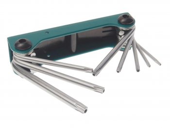 539 р. Набор ключей TORX T9-T40 складной с отверстием 8 предметов ROCKFORCE ROCKFORCE rf-5083tf ROCKFORCE rf-5083tf  с доставкой в г. Керчь. Увеличить фотографию 1