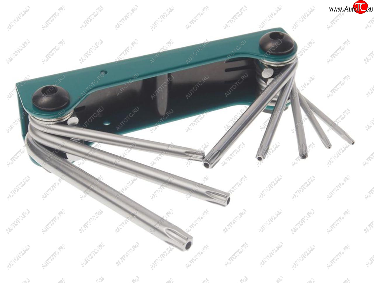 539 р. Набор ключей TORX T9-T40 складной с отверстием 8 предметов ROCKFORCE ROCKFORCE rf-5083tf ROCKFORCE rf-5083tf  с доставкой в г. Керчь