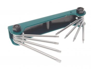 599 р. Набор ключей TORX Т5-Т10,Т15,Т20 складной 8 предметов ROCKFORCE ROCKFORCE rf-5087f  с доставкой в г. Керчь. Увеличить фотографию 1