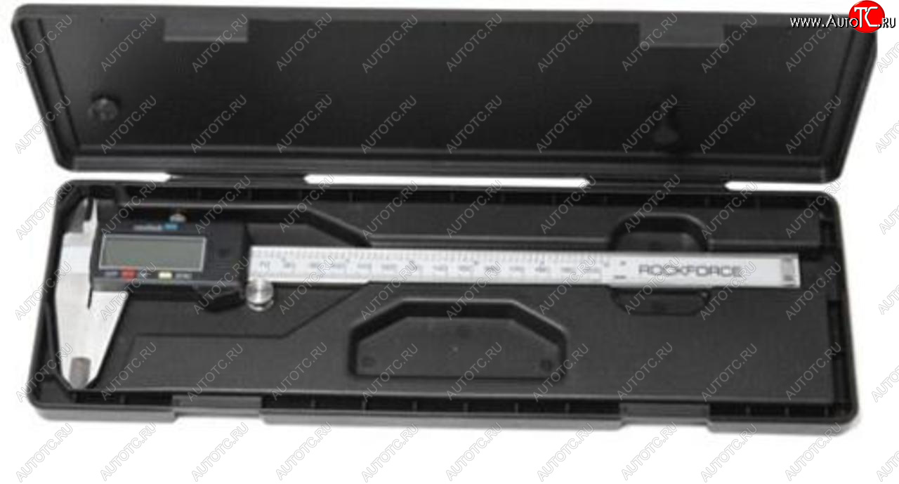 5 349 р. Штангенциркуль 250мм 0.01мм цифровой в футляре ROCKFORCE ROCKFORCE rf-5096pe3  с доставкой в г. Керчь