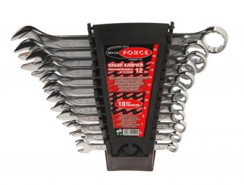 3 299 р. Набор ключей рожковых 6-32мм 12 предметов на полотне ROCKFORCE ROCKFORCE rf-5122m-p  с доставкой в г. Керчь. Увеличить фотографию 2