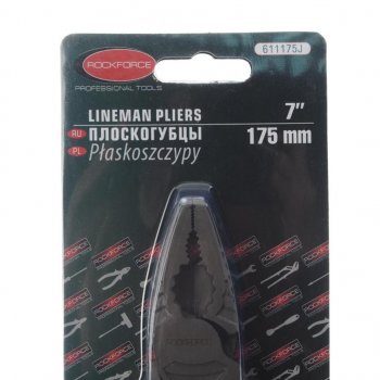 1 019 р. Пассатижи 175мм ROCKFORCE ROCKFORCE rf-611175j ROCKFORCE rf-611175j  с доставкой в г. Керчь. Увеличить фотографию 3