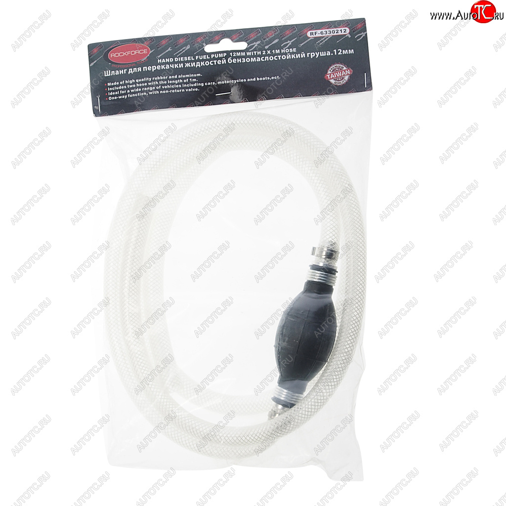 1 599 р. Шланг для перекачки топлива d=12мм груша ROCKFORCE ROCKFORCE rf-6330212  с доставкой в г. Керчь
