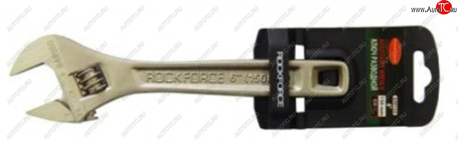 519 р. Ключ разводной 150мм 6 (захват 20мм) с держателем ROCKFORCE ROCKFORCE rf-649150 ROCKFORCE rf-649150  с доставкой в г. Керчь