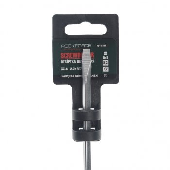 281 р. Отвертка шлицевая SL 5.5х125мм магнитная (сталь S2) с держателем Profi ROCKFORCE ROCKFORCE rf-70155125  с доставкой в г. Керчь. Увеличить фотографию 2