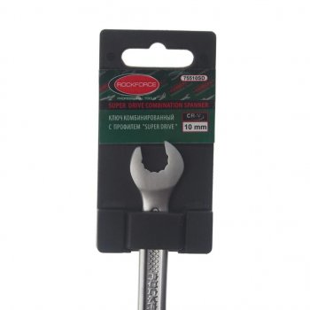 107 р. Ключ комбинированный 10мм (Super Drive) с держателем ROCKFORCE ROCKFORCE rf-75510sd ROCKFORCE rf-75510sd  с доставкой в г. Керчь. Увеличить фотографию 3