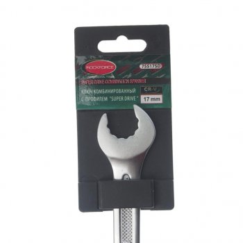 286 р. Ключ комбинированный 17мм (Super Drive) с держателем ROCKFORCE ROCKFORCE rf-75517sd  с доставкой в г. Керчь. Увеличить фотографию 3