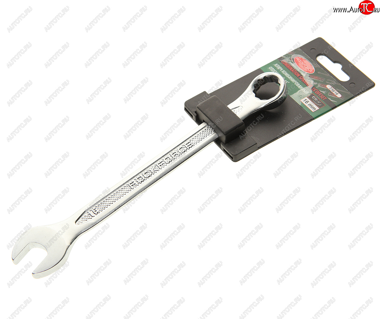 142 р. Ключ комбинированный 16х16мм с держателем Profi ROCKFORCE ROCKFORCE rf-75616 ROCKFORCE rf-75616  с доставкой в г. Керчь