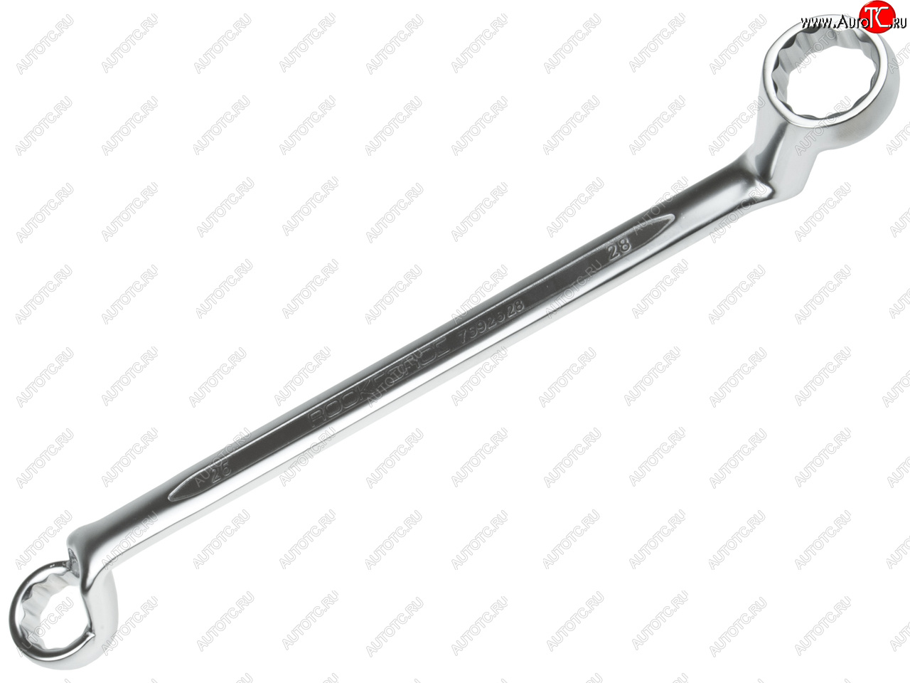 799 р. Ключ накидной 25х28мм коленчатый 75град. ROCKFORCE ROCKFORCE rf-7592528 ROCKFORCE rf-7592528  с доставкой в г. Керчь