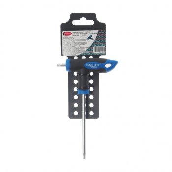 281 р. Ключ TORX Т-образный T25х100мм с резиновой ручкой с держателем ROCKFORCE ROCKFORCE rf-76725g  с доставкой в г. Керчь. Увеличить фотографию 2