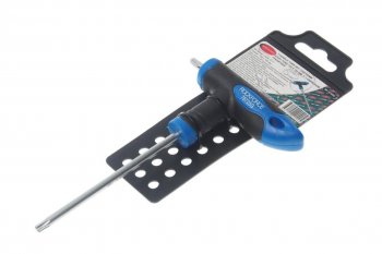 281 р. Ключ TORX Т-образный T25х100мм с резиновой ручкой с держателем ROCKFORCE ROCKFORCE rf-76725g  с доставкой в г. Керчь. Увеличить фотографию 1
