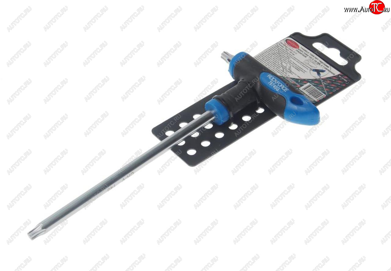 359 р. Ключ TORX Т-образный T40х150мм с резиновой ручкой с держателем ROCKFORCE ROCKFORCE rf-76740g  с доставкой в г. Керчь