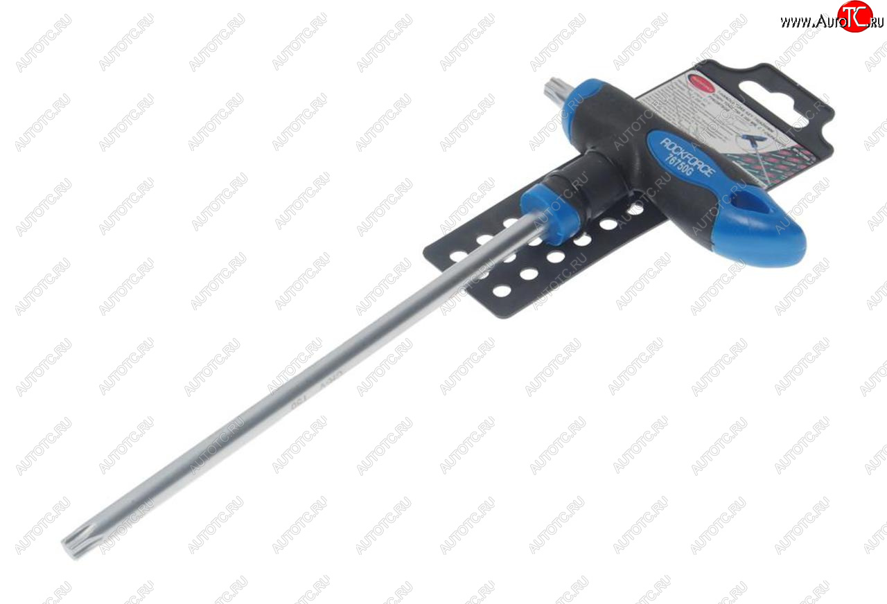 449 р. Ключ TORX Т-образный T50х200мм с резиновой ручкой с держателем ROCKFORCE ROCKFORCE rf-76750g  с доставкой в г. Керчь