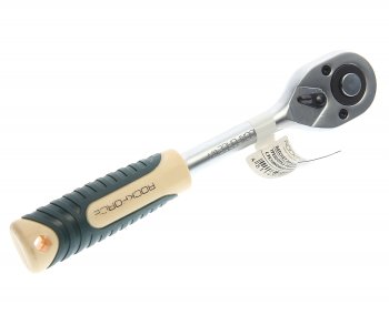 1 089 р. Ключ трещотка 12 45 зубов 255мм реверсивная с резиновой ручкой ROCKFORCE ROCKFORCE rf-80242w  с доставкой в г. Керчь. Увеличить фотографию 1
