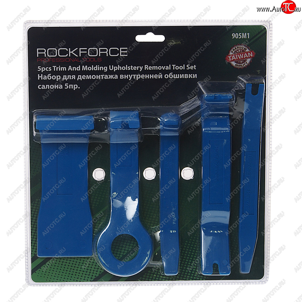 579 р. Набор инструментов для демонтажа дверных панелей 5 предметов ROCKFORCE ROCKFORCE rf-905m1  с доставкой в г. Керчь