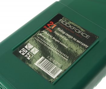 1 579 р. Набор сверл по металлу 1.0-10.0мм HSS (21шт.) в пластиковом футляре ROCKFORCE ROCKFORCE rf-924u21s  с доставкой в г. Керчь. Увеличить фотографию 3