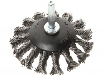 278 р. Кордщетка для дрели дисковая 75мм с хвостовиком ROCKFORCE ROCKFORCE rf-bck103  с доставкой в г. Керчь. Увеличить фотографию 2