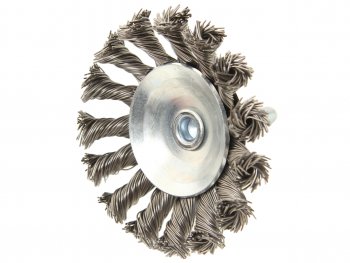 278 р. Кордщетка для дрели дисковая 75мм с хвостовиком ROCKFORCE ROCKFORCE rf-bck103  с доставкой в г. Керчь. Увеличить фотографию 1